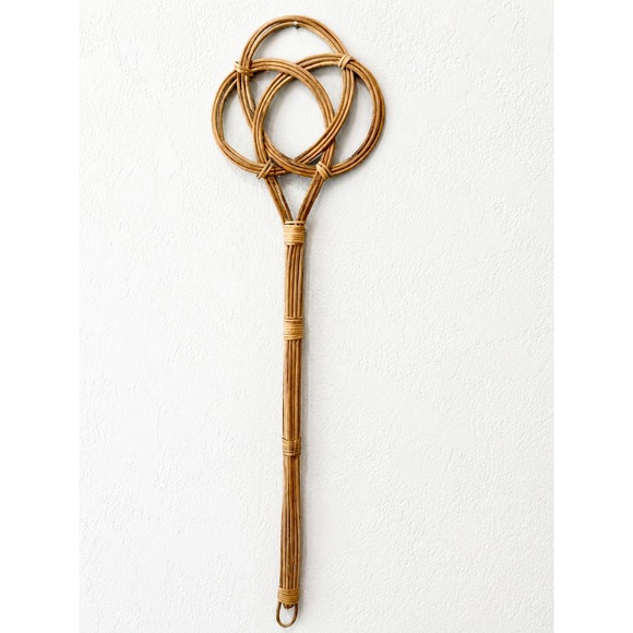 Other - Vintage Wicker Rattan Rug Carpet Beater 32" Boho Cottagecore MCM